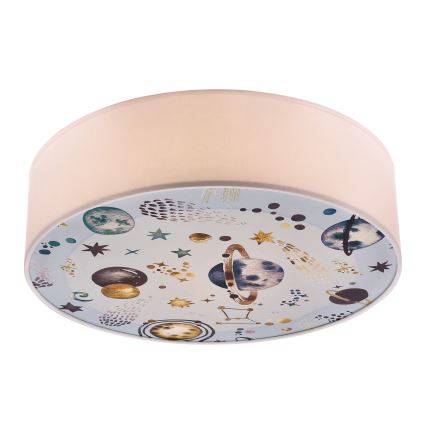Дитячий стельовий світильник KIDDY 2xE27/40W/230V білий/синій