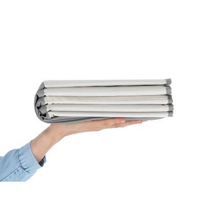 Дитячий сухий басейн з кульками діаметром 80 см білий/сірий