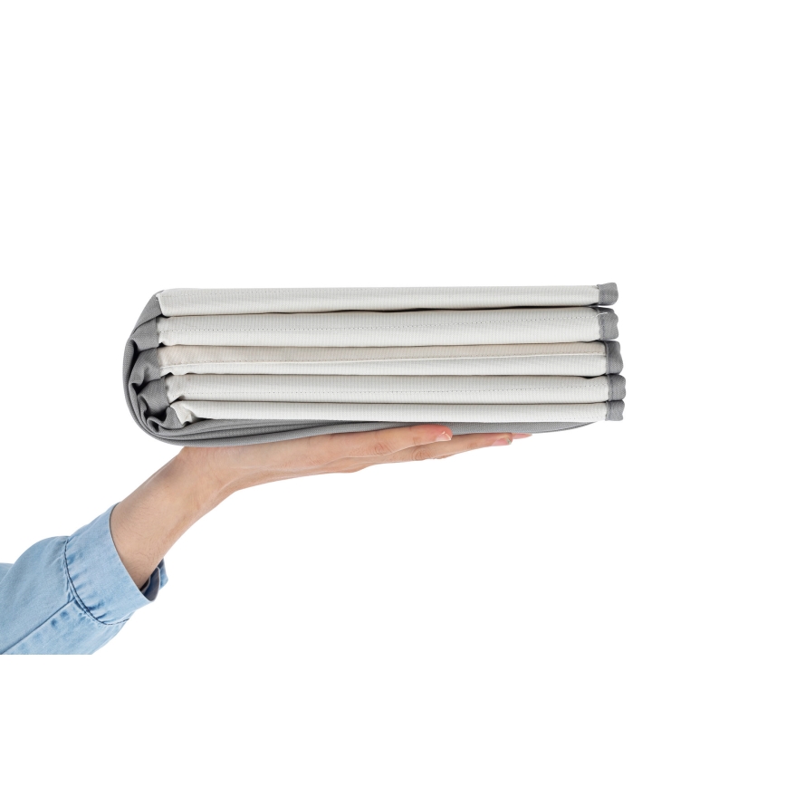 Дитячий сухий басейн з кульками діаметром 80 см білий/сірий