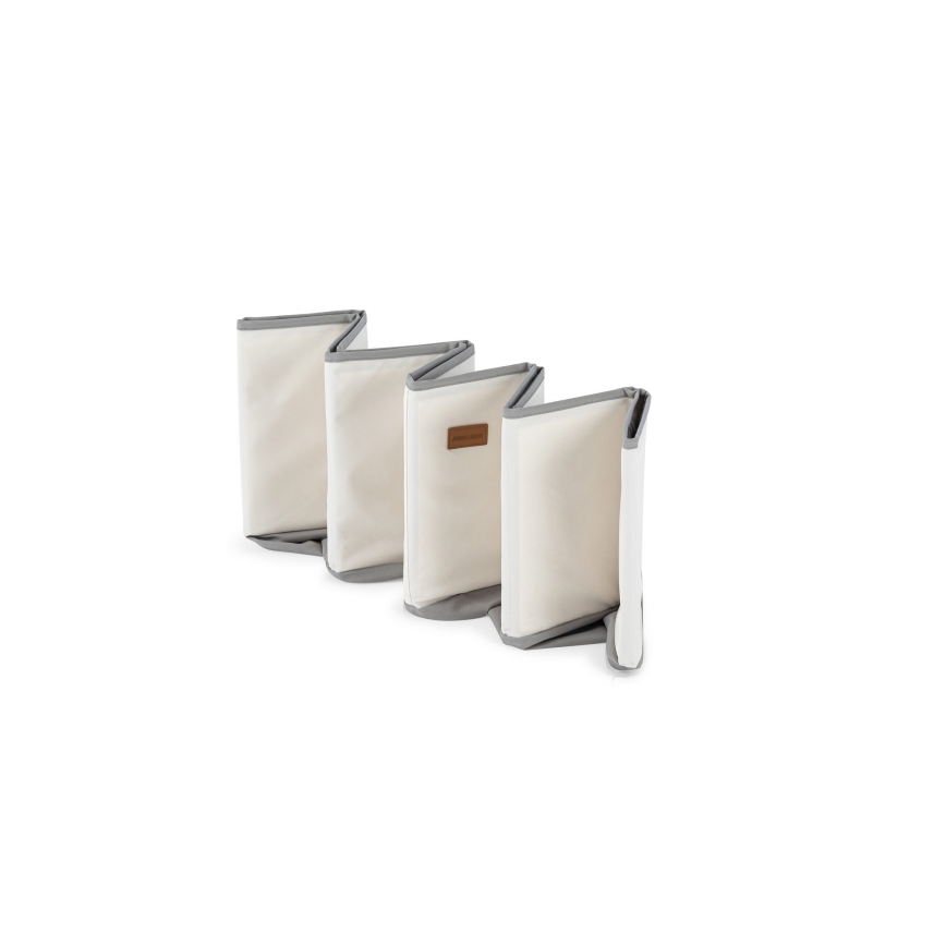 Дитячий сухий басейн з кульками діаметром 80 см білий/сірий