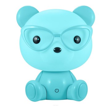 Дитячий світлодіодний нічник з регульованою яскравістю LED/2,5W ведмідь синій