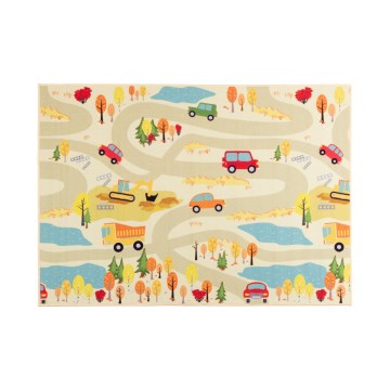 Дитячий килим STELLA STREETS 100x150 см бежевий/місто