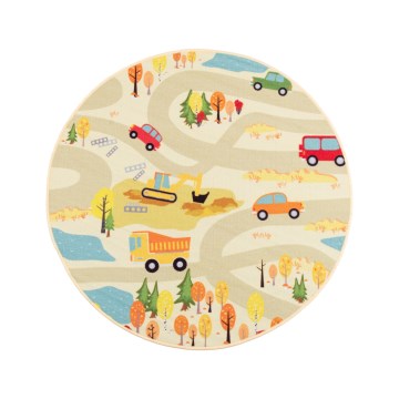 Дитячий килим STELLA STREETS 120 cm бежевий/місто