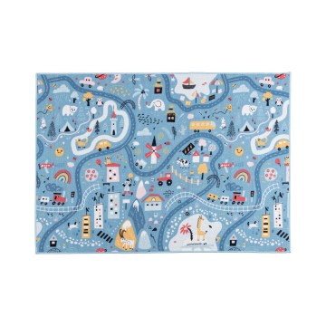 Дитячий килим STELLA STREETS 120×170 см синій/місто
