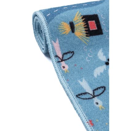 Дитячий килим СТЕЛЛА СТРІТС 100x150 см синій/місто