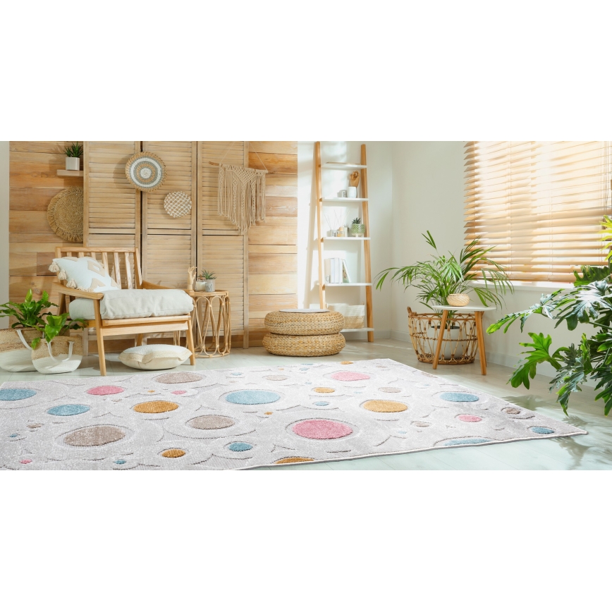 Дитячий килимок PIAR 80x150 см барвистий/у горошок