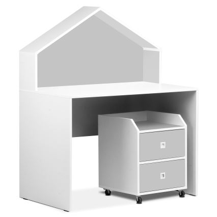 Дитячий контейнер для зберігання MIRUM 54,2x42,4 см білий/сірий