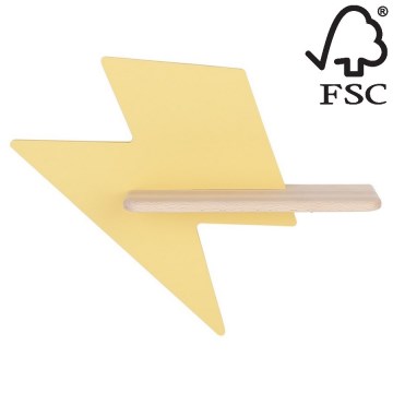 Дитячий настінний LED світильник з поличкою LIGHTNING LED/4W/230V