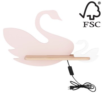 Дитячий настінний LED світильник з поличкою SWAN LED/5W/230V