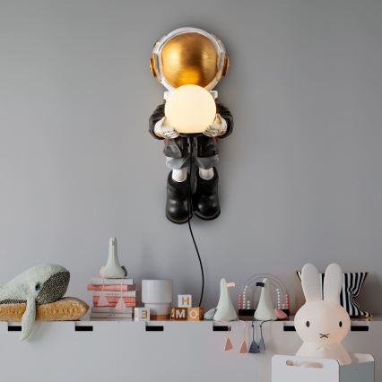 Дитячий настінний світильник ASTRONAUT 1xE14/40W/230V мідний