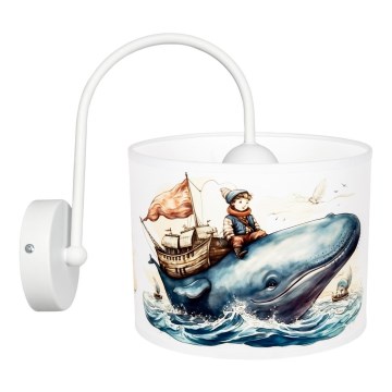 Дитячий настінний світильник OCEAN 1xE27/60W/230V