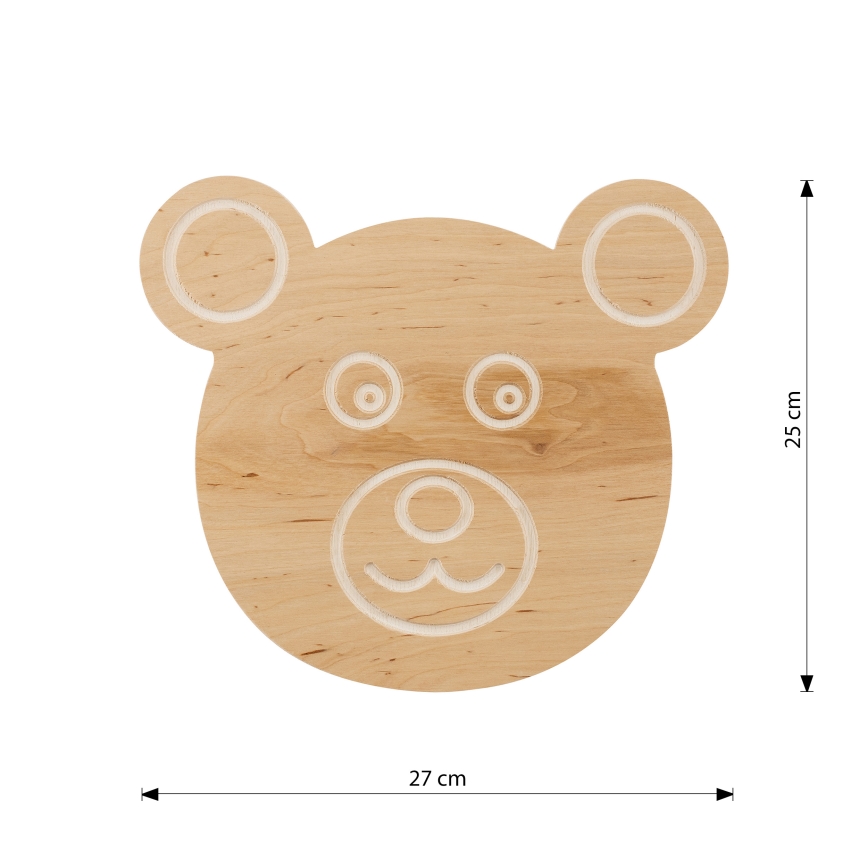 Дитячий настінний світильник TED 1xE14/10W/230V ведмідь