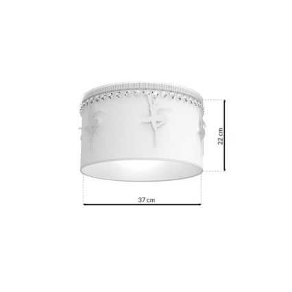 Дитячий стельовий світильник BALLET 1xE27/60W/230V