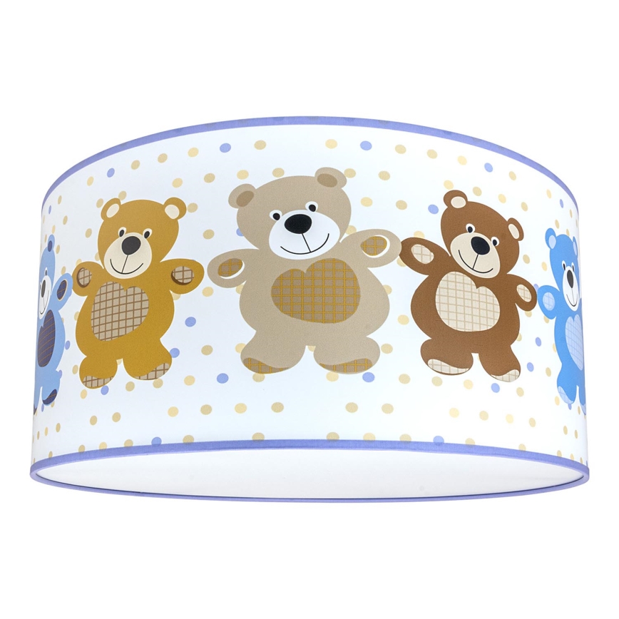 Дитячий стельовий світильник BEARS 2xE27/60W/230V білий