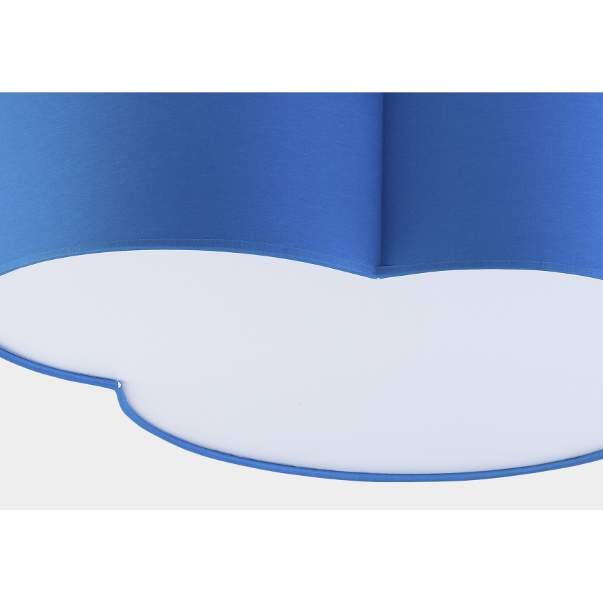 Дитячий стельовий світильник CLOUD 4xE27/15W/230V синій