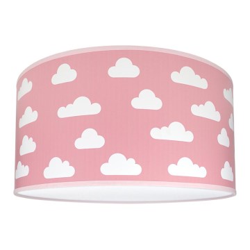 Дитячий стельовий світильник CLOUDS PINK 2xE27/60W/230V рожевий