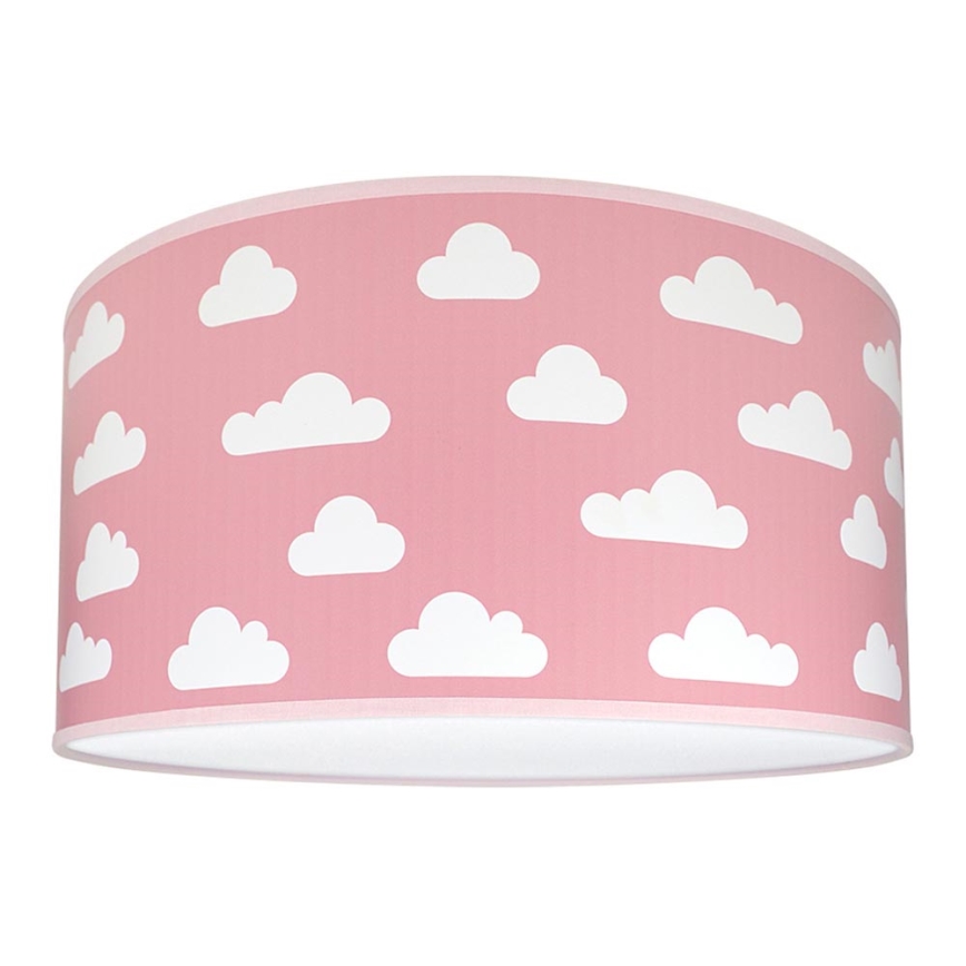 Дитячий стельовий світильник CLOUDS PINK 2xE27/60W/230V рожевий