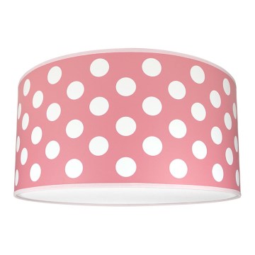 Дитячий стельовий світильник DOTS PINK 2xE27/60W/230V рожевий