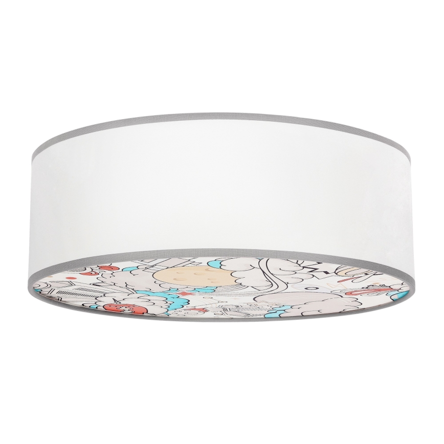 Дитячий стельовий світильник KIDDY 2xE27/40W/230V білий/бежевий