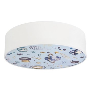 Дитячий стельовий світильник KIDDY 2xE27/40W/230V білий/синій