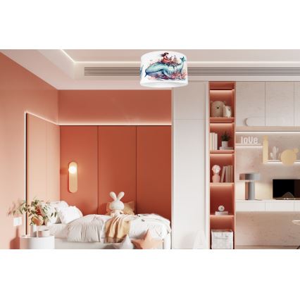 Дитячий стельовий світильник OCEAN 1xE27/60W/230V