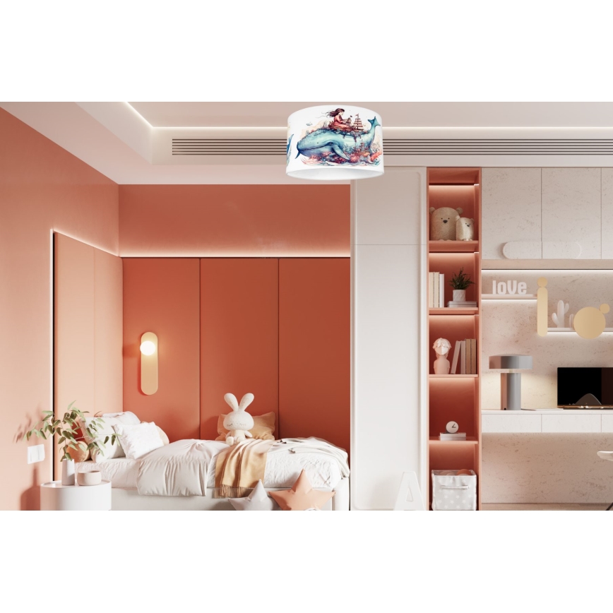 Дитячий стельовий світильник OCEAN 1xE27/60W/230V