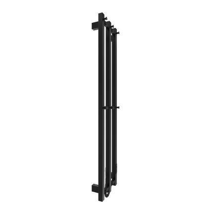 Для ванної кімнати радіатор HF SLIM 110W/230V 117x25 см чорний квадратний