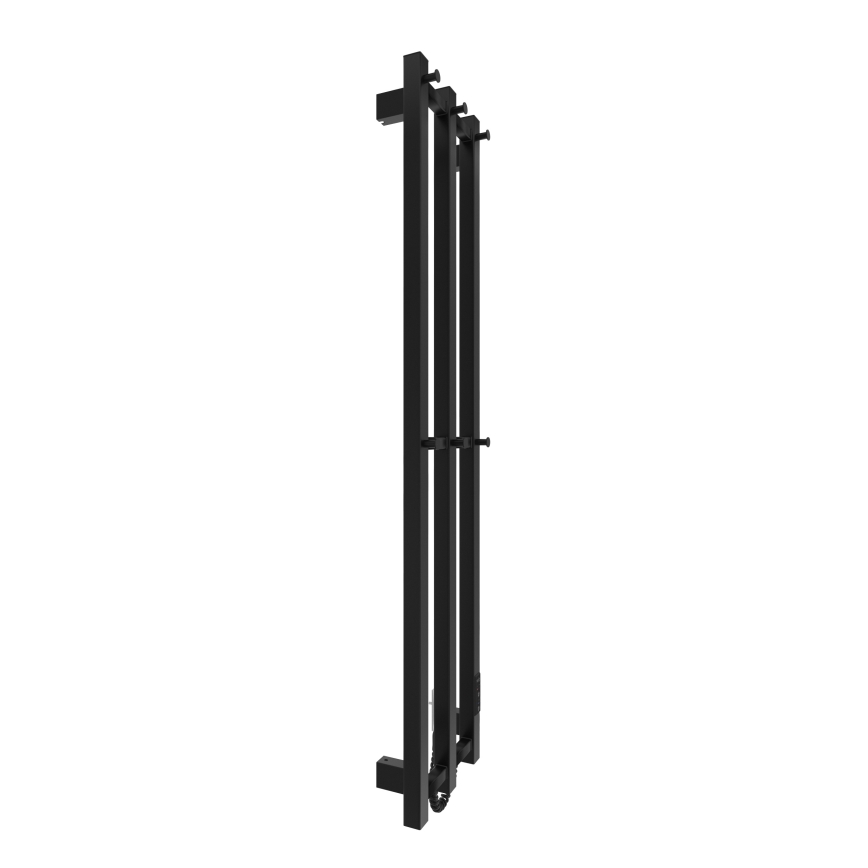 Для ванної кімнати радіатор HF SLIM 110W/230V 117x25 см чорний квадратний