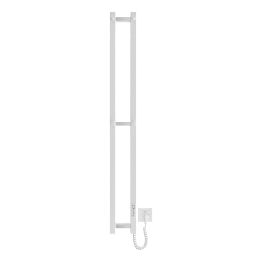 Для ванної кімнати радіатор HF SLIM 80W/230V 117x14 см білий квадратний