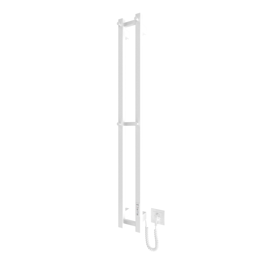 Для ванної кімнати радіатор HF SLIM 80W/230V 117x14 см білий квадратний