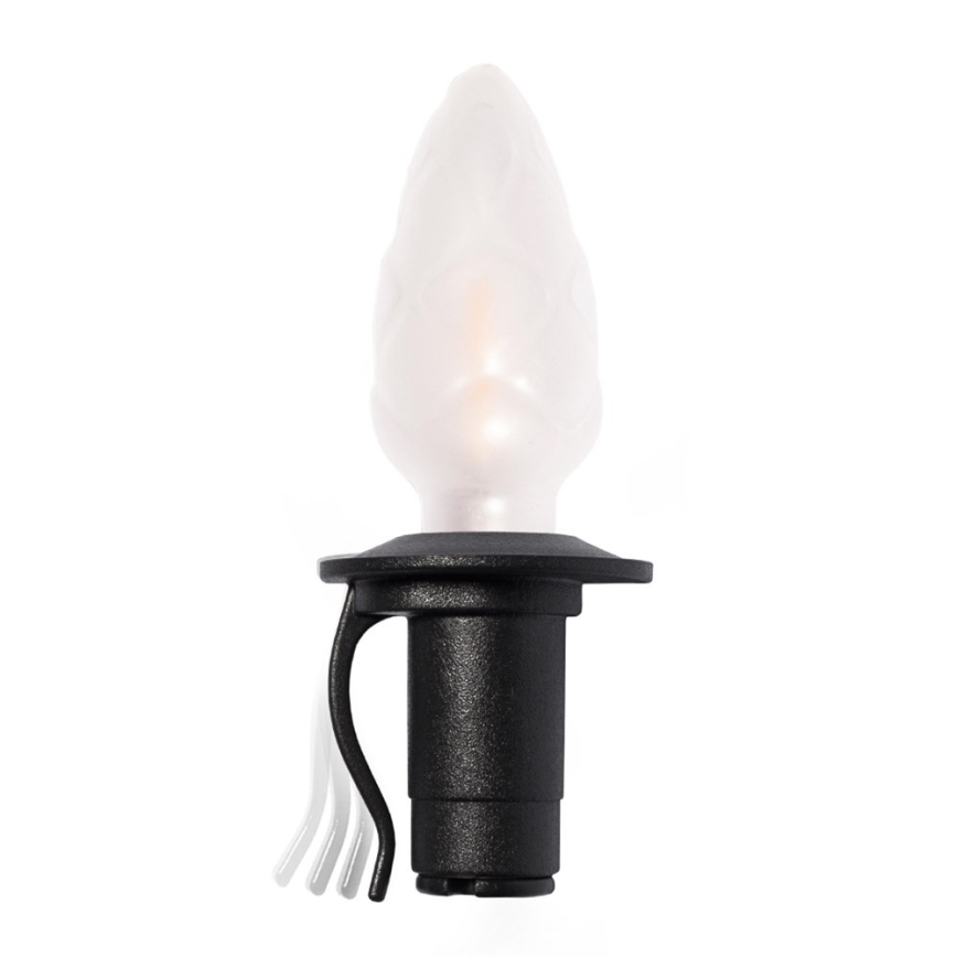 Подовжувальна зовнішня LED гірлянда CONE FILAMENT 20xE10 14m, кольорове/тепле біле світло, IP44, виготовлено в Чехії