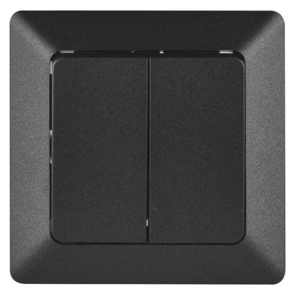 Домашній вимикач серійний 250V/10A антрацит