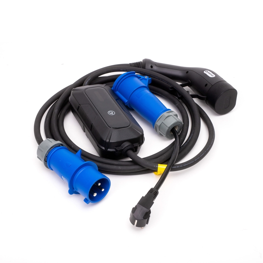 Дорожні зарядні станції для електромобілів EV/PHEV AC Type 2 32A/230V 7,4kW IP55 5м + адаптер 230V 3,7kW + чохол