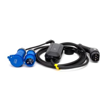 Дорожні зарядні станції для електромобілів EV/PHEV AC Type 2 32A/230V 7,4kW IP55 5м + адаптер 230V 3,7kW + чохол