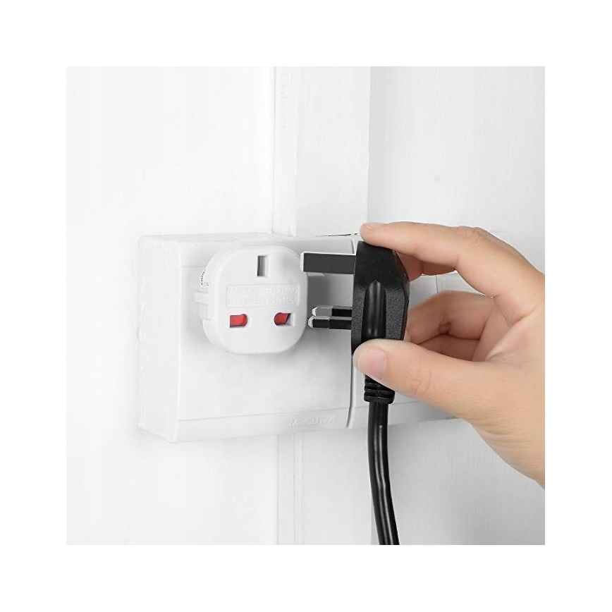 Дорожній адаптер UK/EU 230V білий