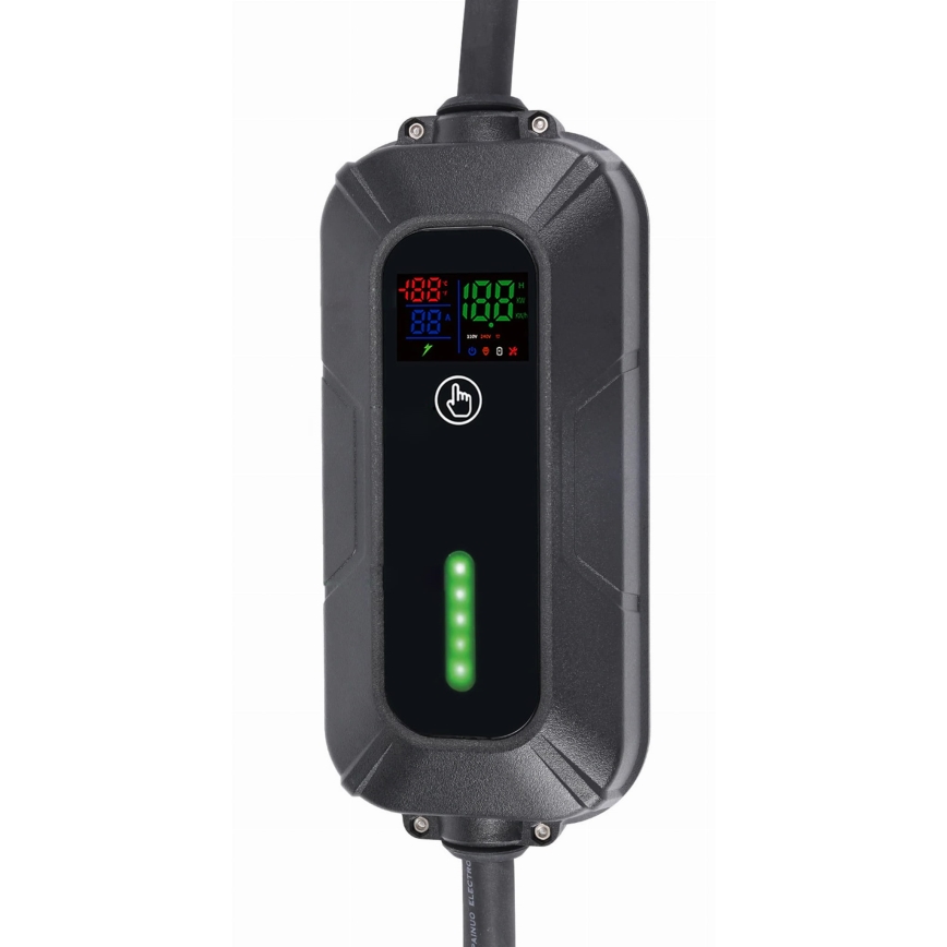 Дорожня зарядна станція для електромобілів EV/PHEV AC Type 2 16A/380V 11kW IP55 5м + адаптер 230V 3,7kW + чохол