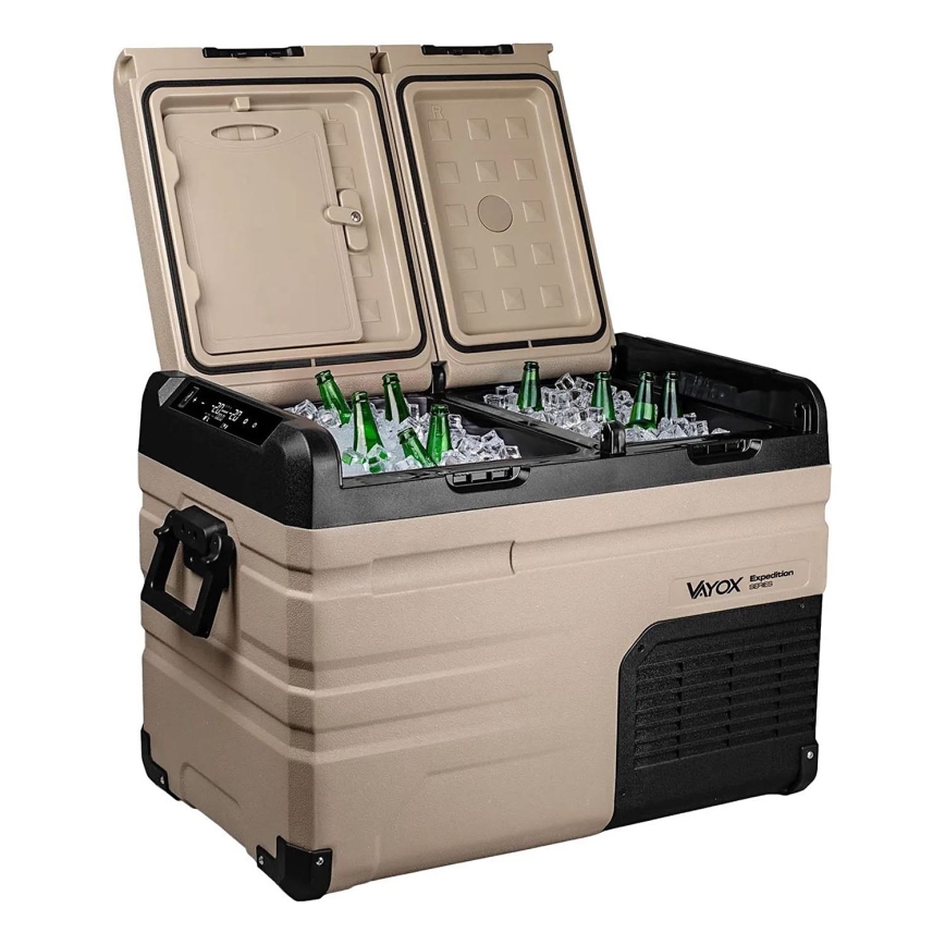 Дорожный холодильник с ЖК-дисплеем 39 л 230V/12V/24V коричневый