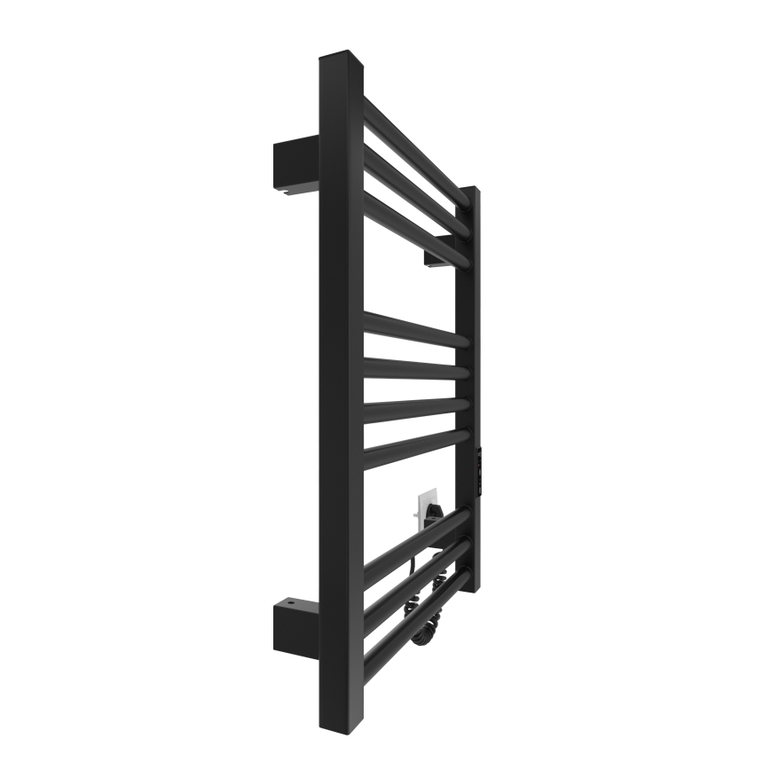 Драбинчастий радіатор для ванної кімнати HF DERBY 100W/230V 57x43 см чорний