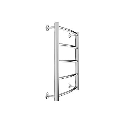 Драбинчастий радіатор для ванної кімнати CLASSIC 88W/230V 50x43 см нержавіюча сталь/глянцевий хром