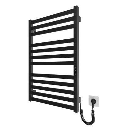 Драбинчастий радіатор для ванної кімнати HF OXFORD 170W/230V 77x53 см чорний