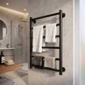 Драбинна рушникосушарка для ванної кімнати INOX FLAT 122W/230V 57x53 cm нержавіюча/чорна