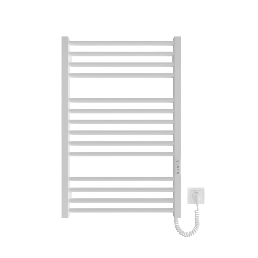 Драбинна рушникосушка для ванної ХФ ДЕРБІ 170 Вт/230 В 77х53 см, біла, права