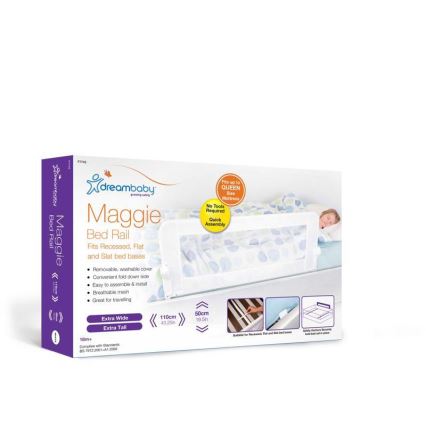 Dreambaby - Защитный барьер для кроватки MAGGIE 110x50 см