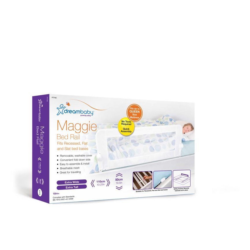 Dreambaby - Защитный барьер для кроватки MAGGIE 110x50 см