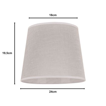 Duolla - Абажур для настільної лампи CLASSIC M E27 діаметром 24 см бежевий
