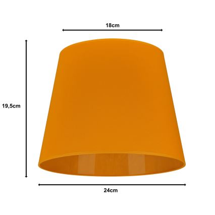 Duolla - Абажур для настольной лампы CLASSIC M E27 пр. 24 см жёлтый