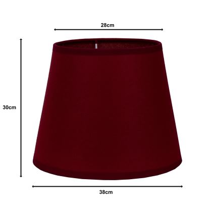 Duolla - Абажур для торшера CLASSIC L E27 діаметр 38 см бордовий