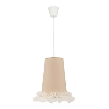 Duolla - Детская подвесная люстра BALLET 1xE27/40W/230V диаметр 21 см бежевый