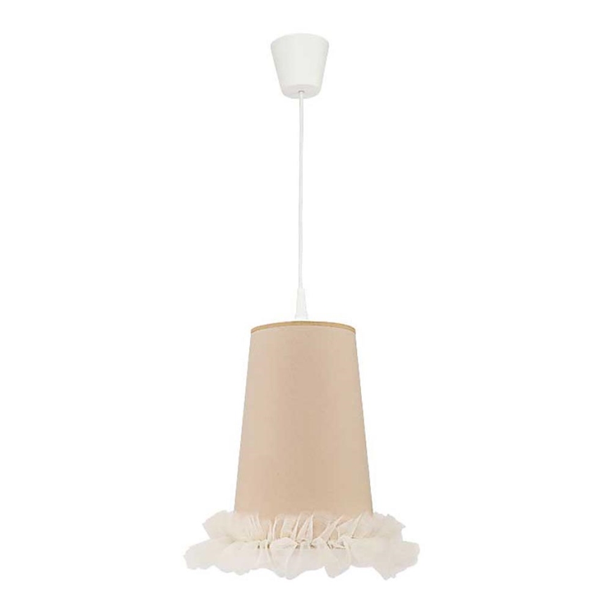 Duolla - Детская подвесная люстра BALLET 1xE27/40W/230V диаметр 21 см бежевый