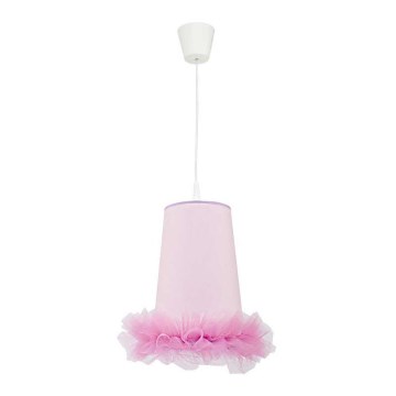 Duolla - Детская подвесная люстра BALLET 1xE27/40W/230V диаметр 21 см розовый